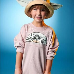 Star Wars Spirit Jersey Grogu Kids Pink Graphic Sweatshirt